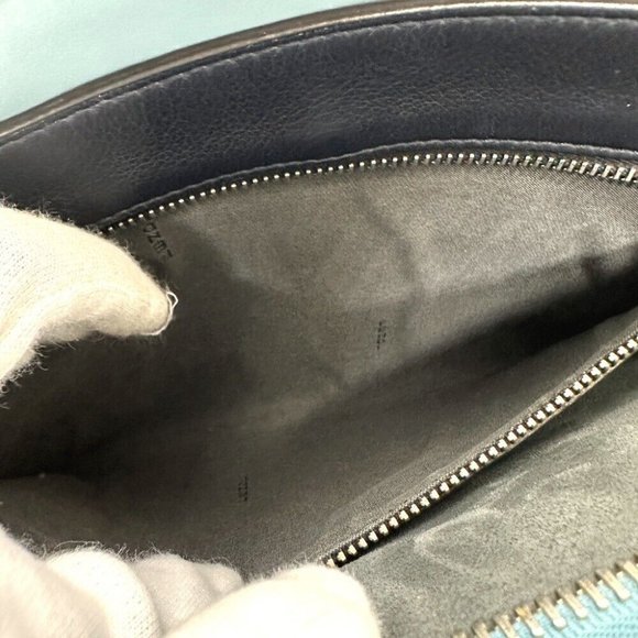 FENDI Dot com 2WAY Hand Bag Leather blue - Picture 16 of 16